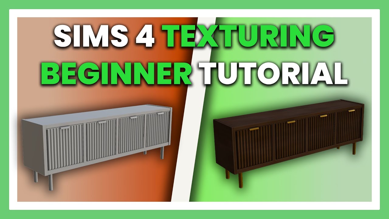 Begginer Sims 4 Texturing Tutorial [Substance Painter 3D] - YouTube