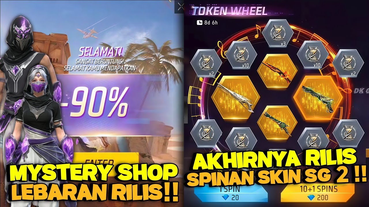 YANG KALIAN TUNGGU AKHRINYA RILIS!! MYSTERY SHOP SPESIAL LEBARAN + SPINAN SKIN SG 2 RILIS 