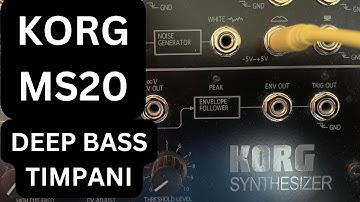 KORG MS20 DEEP BASS TIMPANI NO TALKING