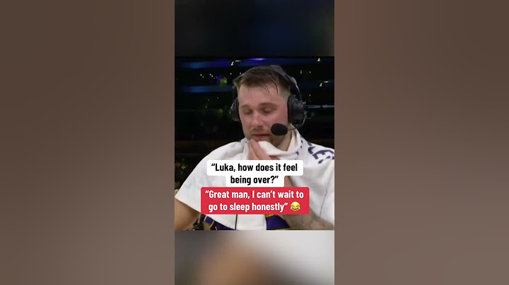 Luka after playing against the Mavs 😅
