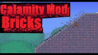Terraria Which Calamity Mod Brick LOOKS Best When Mined? pt 1 Ore Excavator Mod  ll Satisfying