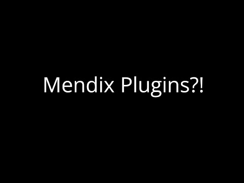 The very first Mendix plugin - The future of Mendix?!