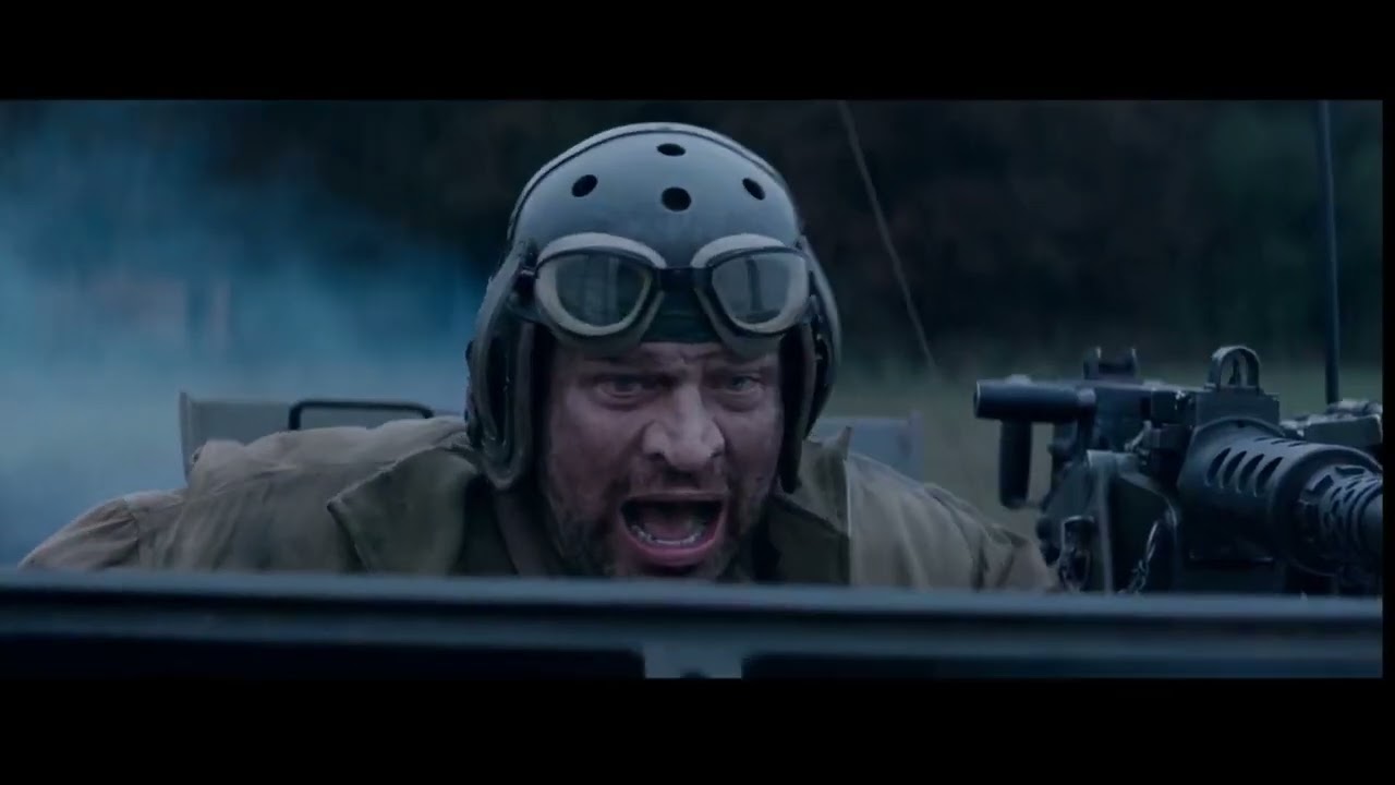 Tiger Tank Ambushes 4 Shermans   Fury