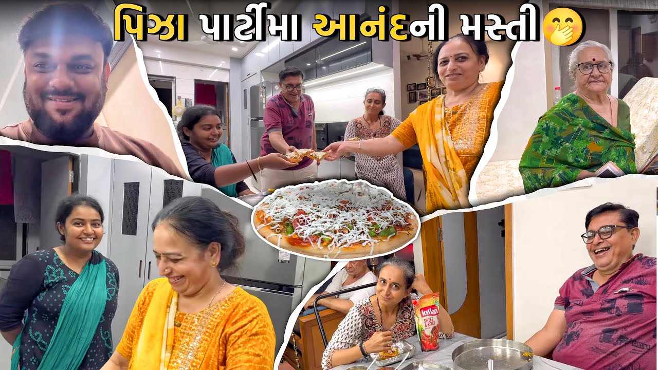 આજે પીઝા પાર્ટી માં આનંદની મસ્તી થઈ ગઈ 🤭 | Anand Sata Vlog 944