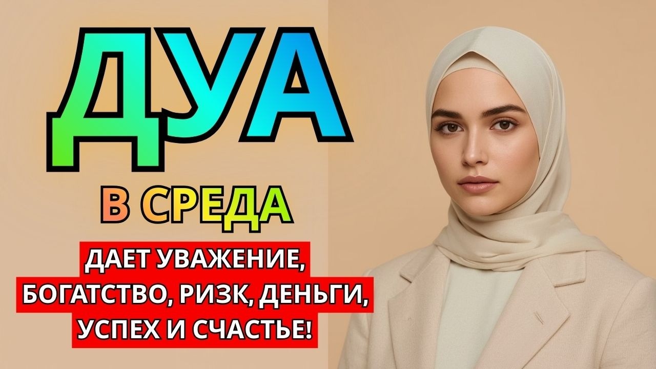 ДУА НА СРЕДА! ПРИЗЫВАЕТ РИЗК, БОГАТСТВО И БЛАГОСЛОВЕНИЕ АЛЛАХА