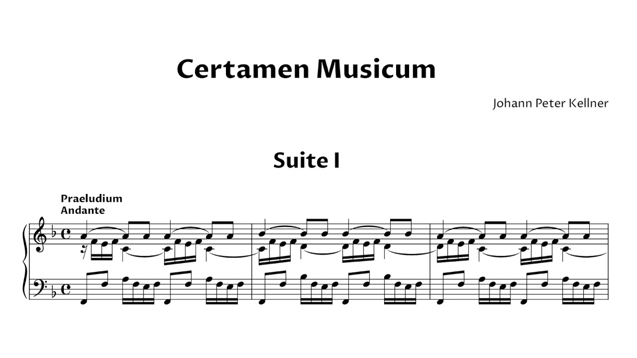 Johann Peter Kellner – Certamen Musicum