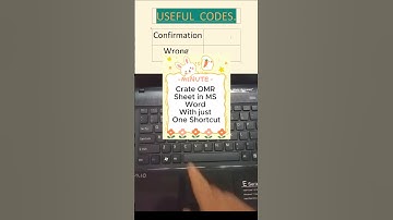 Create OMR sheet on MS Word just one shortcuts #OMR #word#office # shortcuts # youtube