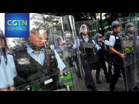 La policía de la RAE de Hong Kong pide que las manifestaciones sean pacíficas