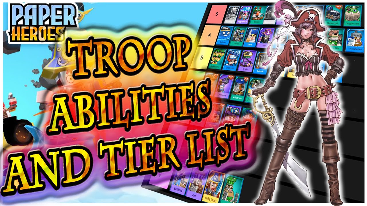 Paper Heroe's Sky Pirates: Troops Abilities and Tier List!