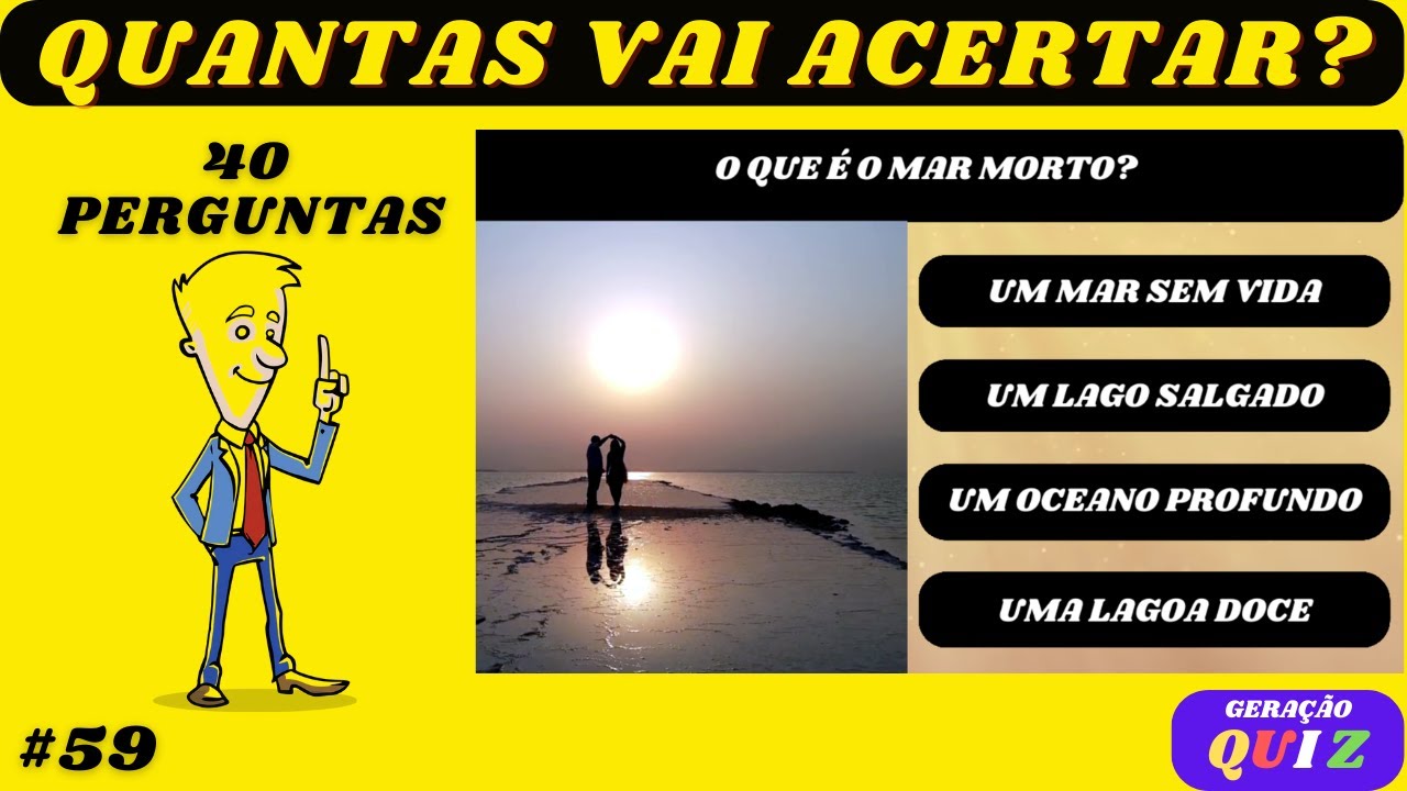 ✅🧡😃😃 FAÇA O TESTE E VEJA QUANTAS RESPOSTAS VAI ACERTAR - QUIZ CONHECIMENTOS GERAIS #59