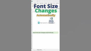 Excel: Waarom verandert de lettergrootte automatisch?
