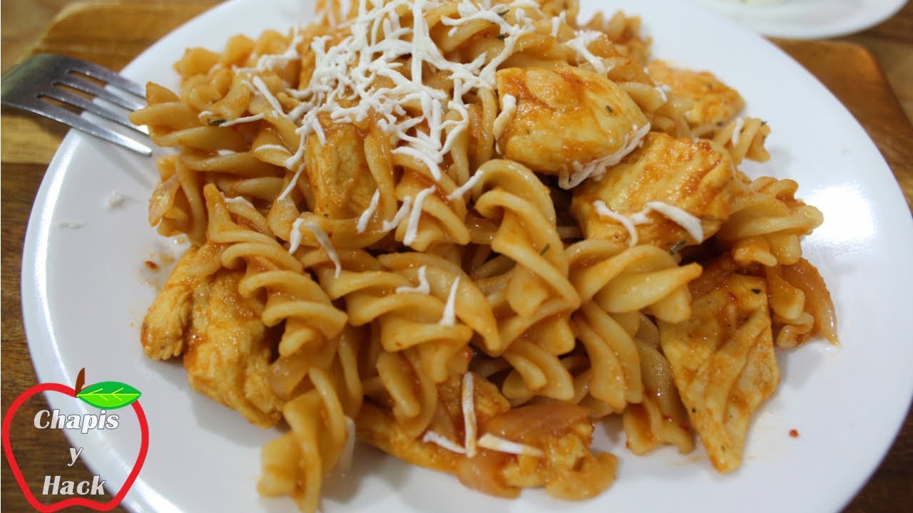 Pasta Fusilli con Pollo Receta Deluxe Chapis y Hack YouTube