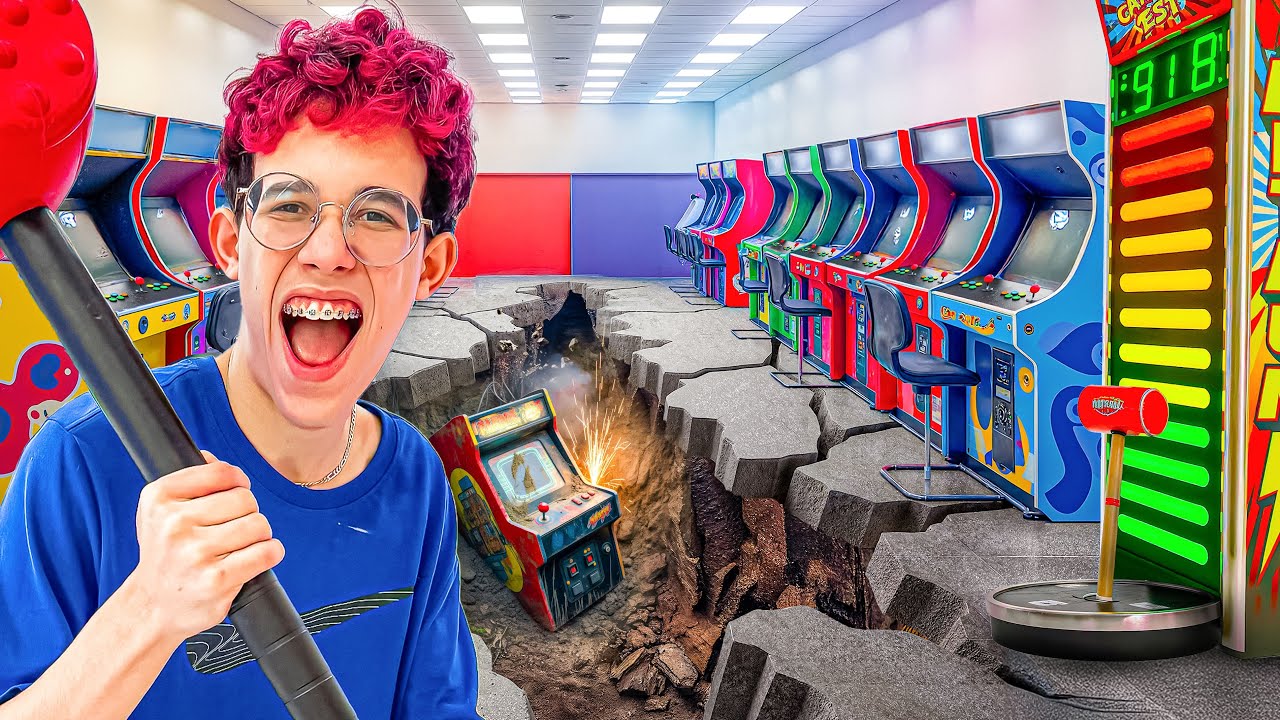 QUASE QUEBREI O PLAYGRAUND COM MINHA FORÇA 😱