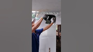 Dùng mũi khoan bê tông sds plus 3 ly (bắt vít không dùng tắc kê)