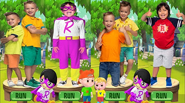 Tag with Ryan vs Vlad and Niki Run - All New Costumes and Characters Unlocked Combo Panda - Gameplay