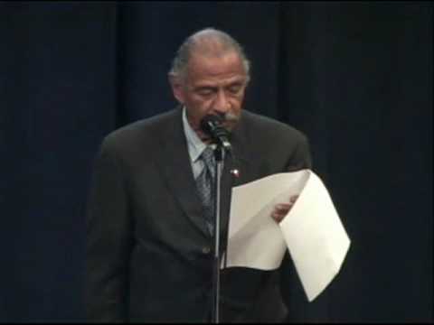 constitutional republic Congressman John Conyers reads from a speech by George W. Bush (Reckoning with Torture)