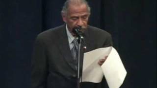 Congressman John Conyers Reads From A Speech By George W. Bush Reckoning With Torture