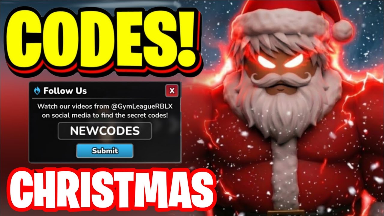 *NEW* ALL CHRISTMAS UPDATE 31 CODES FOR GYM LEAGUE! ROBLOX GYM LEAGUE CODES