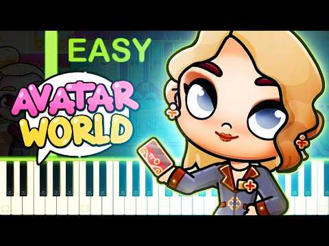 Stardust Grand Hotel Song | AVATAR WORLD - EASY Piano Tutorial
