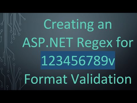 Creating an ASP.NET Regex for 123456789v Format Validation