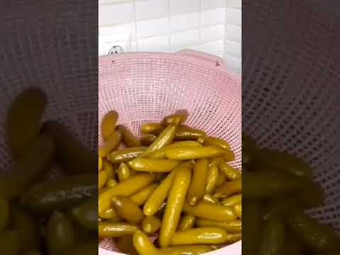 طريق تخزين خيار المخللات لسنه كامله والنتيجه صدمه