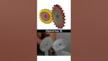 Elliptical Gear ⚙️ Mechanism #mechanism #engineering #gear #gearsystem #3ddesign #cad