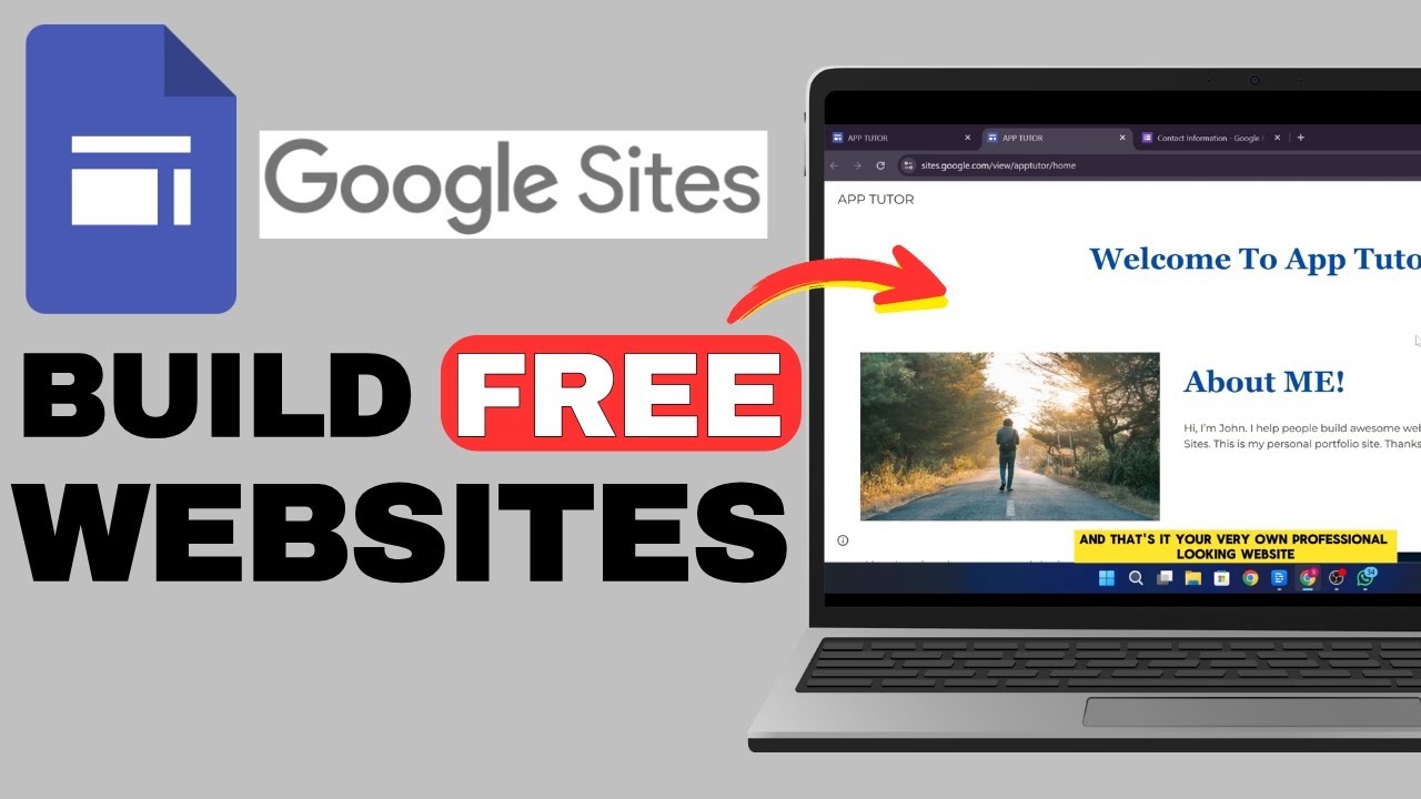 How To Create A Free Website With Google Sites | Step by Step - YouTube