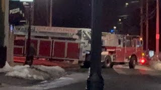 Attleboro ma fire dept car 4 and ladder 1 responding to a box alarm 