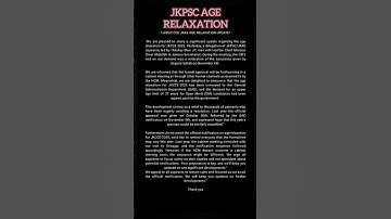JKPSC JKAS AGE RELAXATION UPDATE, JKPSC JKAS CCE PRELIMS EXAM UPDATE JKAS JKPSC JKPSI JKPS #jkpsc