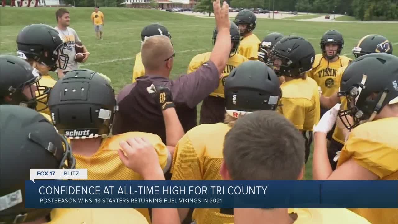 Confidence at all-time high for Tri County football