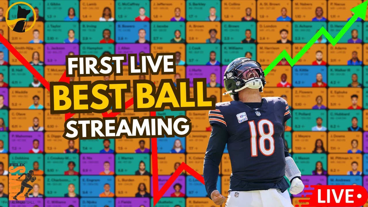LIVE Best Ball Draft on Underdog Fantasy | My First Fantasy Football ...
