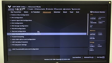 How to Enable or Disable Discrete Thunderbolt Support for ASUS TUF 760 Plus  Motherboard