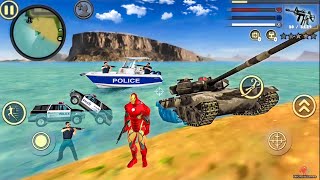 Iron Rope Hero Vice Town: Fun at NY City Beach - Android Gameplay