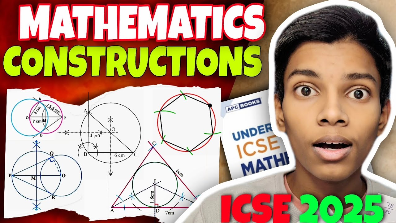 CONSTRUCTIONS IN ONE SHOT CLASS 10TH ICSE BOARDS 2025 MATHEMATICS #icse ...