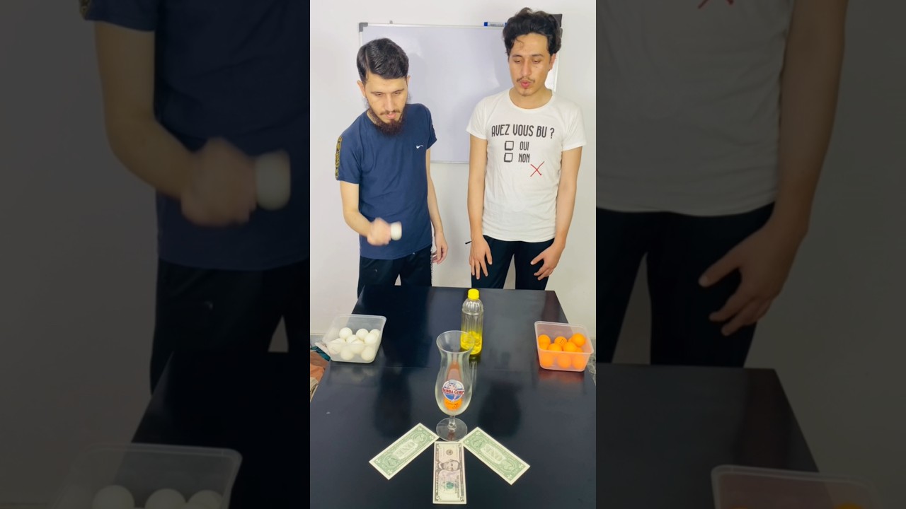 Bottle Flip Glass challenge games 😆 