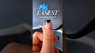 Full Easiest French Tips EVER 🤍 Nail Stencil Hack for Beginners #DIYnails News