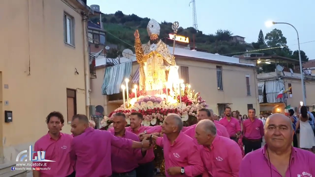 Processione in onore di San Nicola Di Bari a Gualtieri Sicaminò (ME) 27/08/23