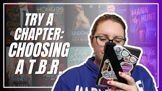 try a chapter . building a tbr (and bonus discussion)