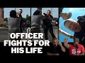 Cop Fights for his Life at Traffic Stop