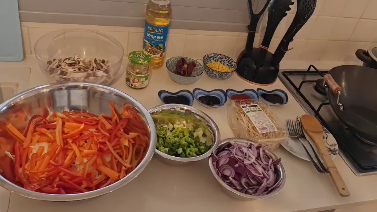 מתכון מוקפץ בקר עם שלל ירקות