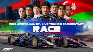 LIVE 🔴 | F1 - 2026 AZERBAIJAN GP - BAKU | Race | Timing & Commentary with SIM Footage