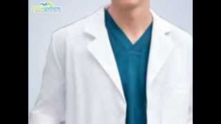 Barco Uniforms for Men -  41 Inch Tall Medical Lab Coat 9599L