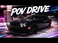 POV: LATE NIGHT DRIVE IN MY RT CHALLENGER 🖤 #musclecar #mopar