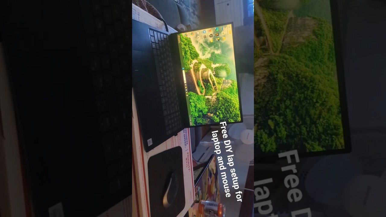 FREE DIY lap setup for gaming laptop and mouse