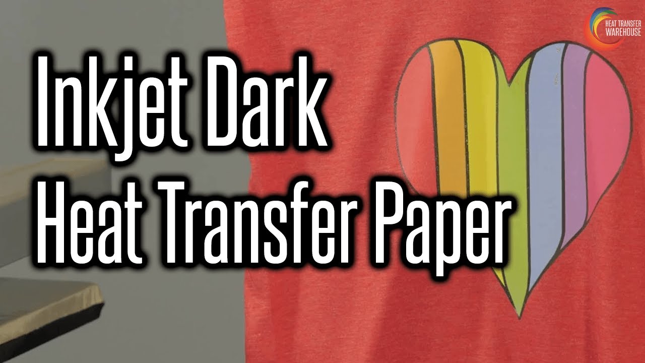 Heat Transfer Paper for Darks with a Inkjet Printer Tutorial (Dark  Garment/InkJet Printer) 