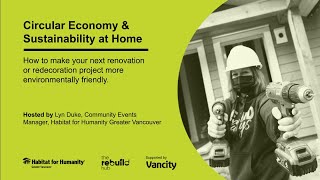 Webinar | The Circular Economy and Sustainability at Home