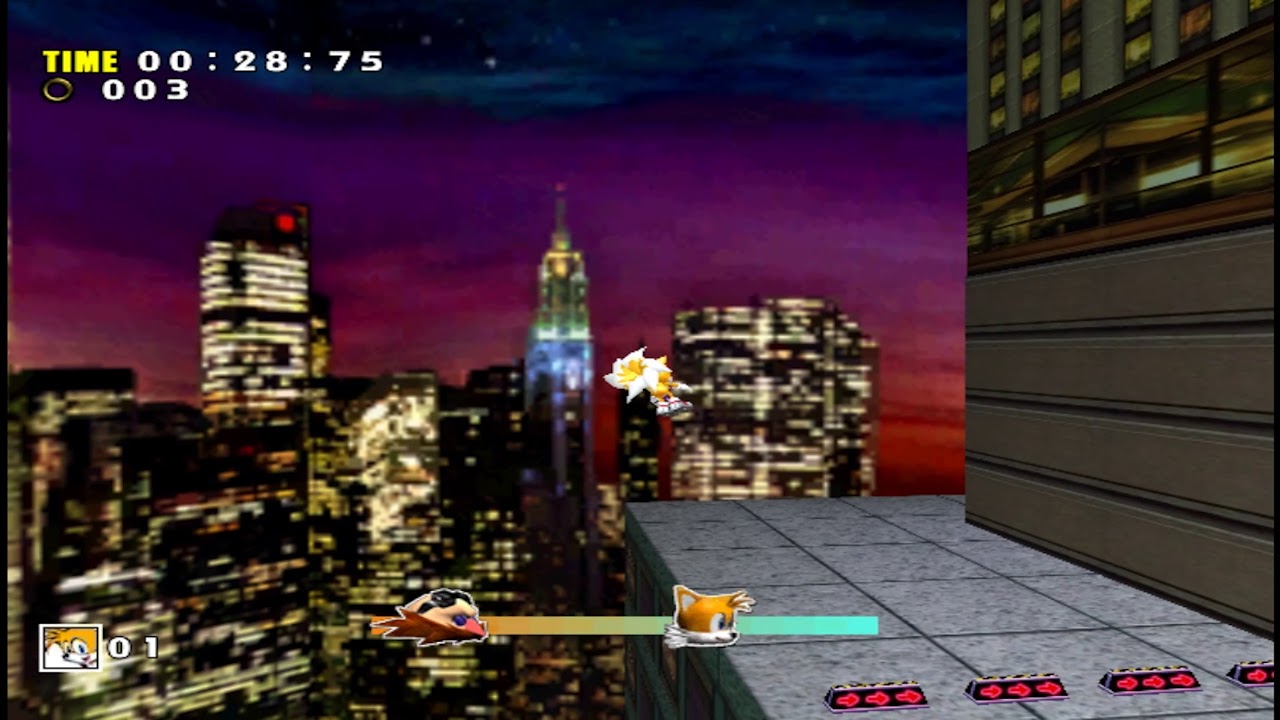 Sonic Adventure DX: Tails Speed Highway in 00'45''35 Speedrun