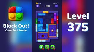 Block Out Level 375 Walkthrough 🧩 | All Levels Solution | Mini Boss