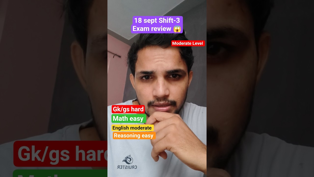 ssc CGL 18 sept Shift-3 Exam review 
