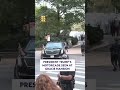 President Trump's motorcade seen at Gracie Mansion